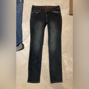 Zanadi, dark blue washed low rise jeans, size 3 in women’s